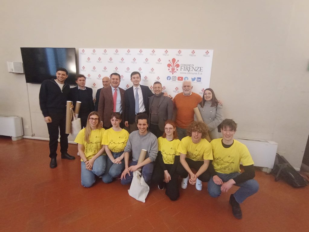 Premiazione vincita progetto Siete Presente a Palazzo Vecchio