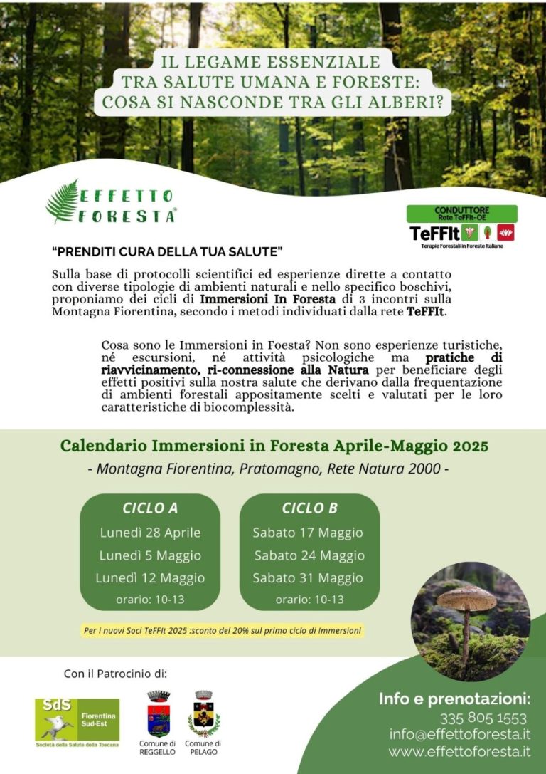 Volantino Immersioni in Foresta - teffit